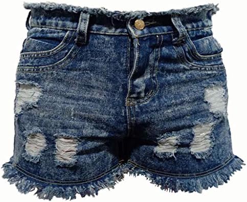 אופנה מכנסיים קצרים, אזליאן קיץ נשים אופנה כיס חור ג ' ינס נקבה גבוהה מותן סקסי מכנסיים קצרים