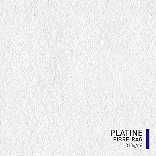 קנסון אינפיניטי פלאטין סיבי סמרטוט 310 גרם, טבעי לבן חלק הזרקת דיו נייר, 4, חבילה של 10 גיליונות