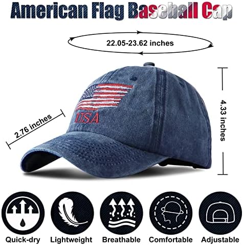 2 חתיכות ארהב דגל כובע אמריקאי דגל בייסבול כובע ארהב טקטי כובע שטף במצוקה כובעי עבור גברים נשים בני נוער