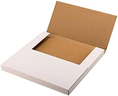 תקליטי ויניל לבנים קופסאות משלוח 12.5 על 12.5 על 1 אינץ ' דיוור קופסאות קרטון גלי, קיפול קל, תיבת דיוורי אלבום