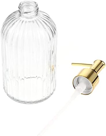 Alipis מיכל נוזלי עיתונות משטח הדשא מארגן מזכוכית שקופה מיכלי מטבח בקבוקים צלולים לבקבוק חדר אמבטיה הניתן