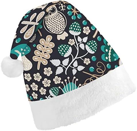 יער ציפור דפוס חג המולד כובעי בתפזורת מבוגרים כובעי חג המולד כובע לחגים חג המולד ספקי צד