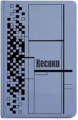 ספר שיא אדמס, 7.63 x 12.13 אינץ ', כחול, 500 עמודים