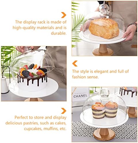 עיצוב עיצוב חתונה לקישוט עוגת קרמיקה עוגת קרמיקה עם עוגת כיפת זכוכית צלחת תצוגת צלחת קאפקייקס סלט מדבר ירקות