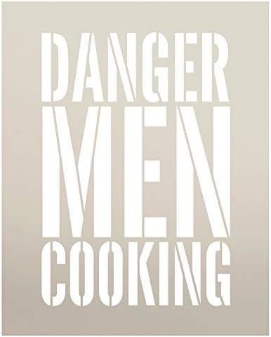 גברים מסוכנים בישול-סטנסיל מילים-5 איקס 6 - סטקל1320_1 מאת סטודי12