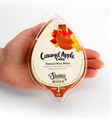 Caramel Apple Cider Soy Wax Melts - פורמולה 117 - 1 ריחנית מאוד 3 גרם. בר - מיוצר עם שמני ניחוח טבעיים - פתלטים ופרפין