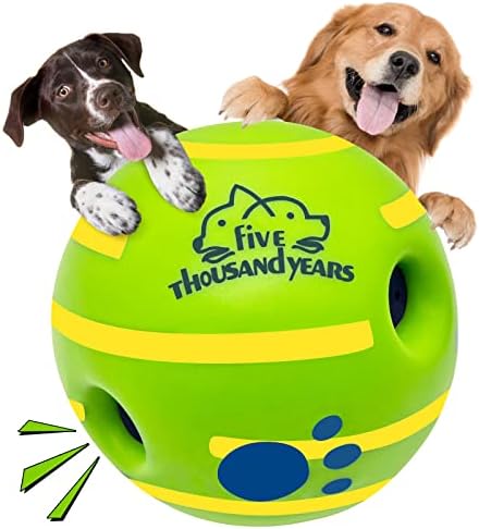 כדור כלבים לצחקק של צחקוק, כדור צעצועים אינטראקטיבי של כלבים, כדור צעצועים כלבים חריק, כדור לעיסה עמידה לעיסה לאימו