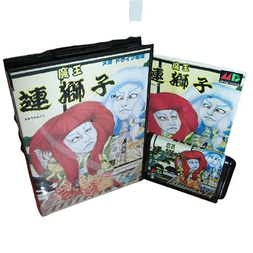 Aditi Maou Renjishi Japan Cover עם קופסא ומדריך למגמה MD Megadrive Genesis Console Console 16 bit MD