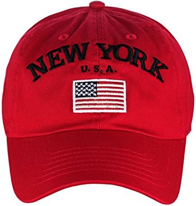 ניו יורק אופנה101 ניו יורק ארהב דגל רקום מתכוונן נמוך פרופיל כובע