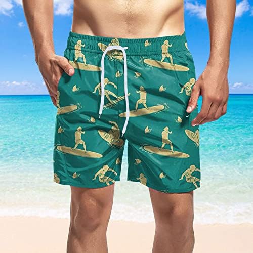 מיאשוי 5 לוח מכנסיים קצרים גברים של קיץ הדפסת חוף מכנסיים קצרים מזדמן רופף אופנה מכנסיים קצרים רופף לקשור כיס גברים