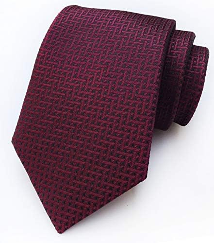 כתית חבילה של 4 גברים של קלאסי פס בדיקות אקארד ארוג עניבת צד פורמלי עניבות