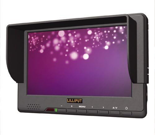 Lilliput 7 667GL-70NP/H/Y צג HDMI עבור מצלמת וידאו מלאה של HD; צג LCD ספציפי לשימושים עבור מצלמת וידאו מלאה