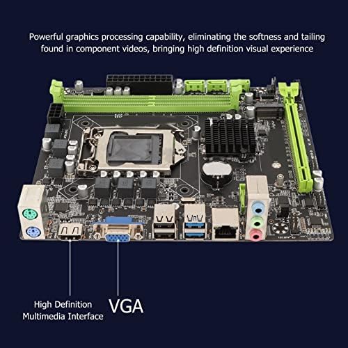 לוח האם H310B, M ATX לוח אם לסדרת LGA 1151 עבור, תמיכה ברשת Gigabit, DDR4, M.2, PCIE3.0, SATA3.0, USB3.0, VGA, ל- DIY