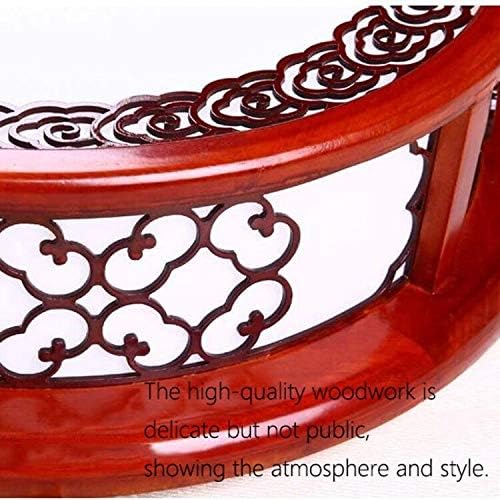 פנסי תקרה של אומון תאורה מקורה סינית מנורת תקרה מעץ מוצק פשוט, חדר שינה סלון עגול פשוט
