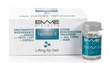 אמדיציוטו אני-שיקוי 3 הרמה לטיפול באוזון לשיער 2 בקבוקונים על 10 מיליליטר טיפול מחודש לכל סוגי השיער.