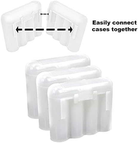 סוללה 2 לבן פלסטיק בעל סוללה תיבת אחסון מקרה