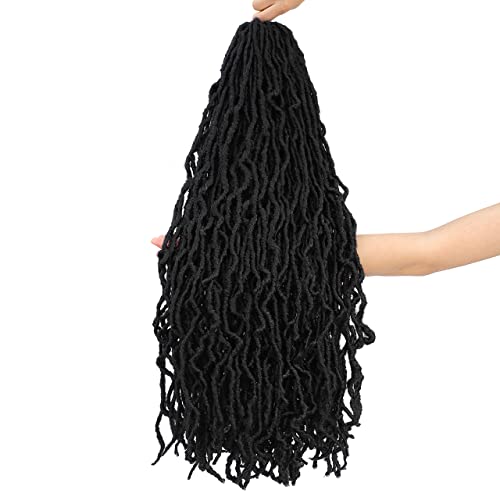 רך לוקס 30 אינץ 6 חבילות ארוך פו לוקס סרוגה שיער אלת סינטטי שיער מראש כרך סרוגה צמות עבור שחור נשים