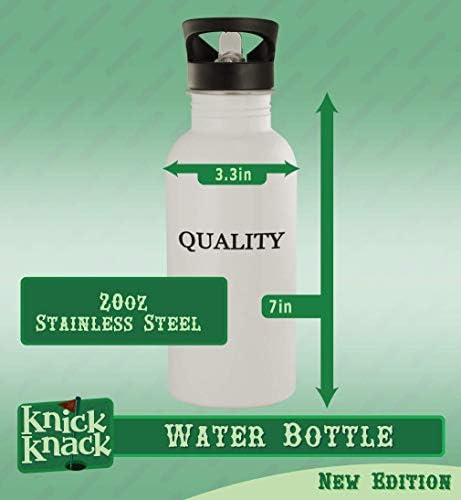 מתנות Knick Knack Aggress - בקבוק מים מפלדת אל חלד 20oz, כסף