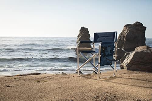 פיקניק זמן אהל טמפה ביי ברקים ספורט כיסא עם צד שולחן-חוף כיסא-מחנה כיסא למבוגרים, חיל הים כחול