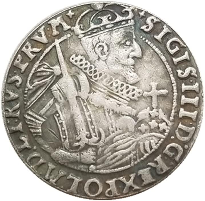 עתיק מלאכת יד פולין מטבע 1623 הנצחה מטבע כסף דולר