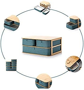 תיבת אחסון-יהירות מגירת יופי ארגונית עץ קוסמטי אחסון תיבת עבור מסודר לארגן אחסון של איפור כלים