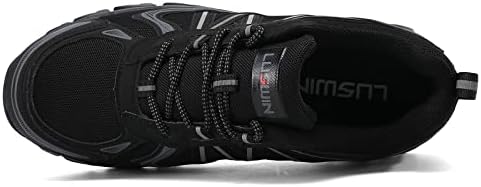 נעלי טיול של לוסווין לגברים חיצוניות נעלי ספורט הליכה נושמות ללא החלקה על מסלול טרקים עמיד נעל קל משקל