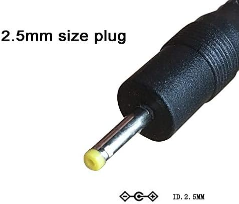 Siocen 5ft 2 חבילה USB עד 2.5 ממ כבל טעינה עבור RCA CAMBIO W101 V2, דרקון מגע X10, TAGITAL MTM-7054, Neatab N7S