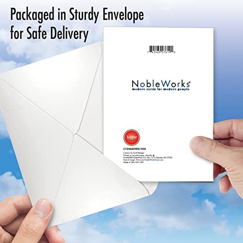NobleWorks מצחיק קבל כרטיס ברכה טוב עם ניתוחי מעטפה בגודל 7 אינץ 'חתולים C10268GWG