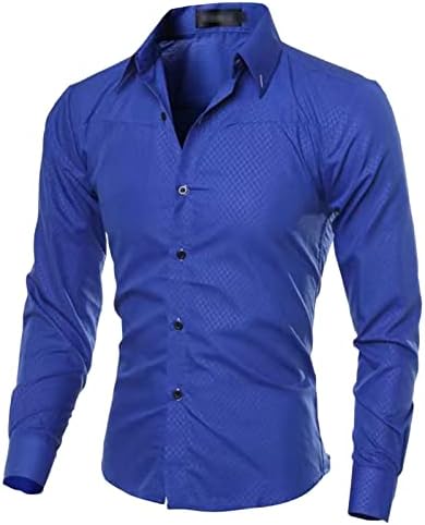 Maiyifu-GJ לגברים קל משקל קז'ן קלאסי חולצה קלאסית חולצה מוצקה כפתור למטה חולצות רופפות חולצות שרוול ארוך