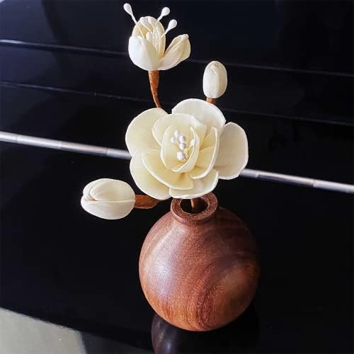 מפזר שמן אתרי פרחים לבנים בעבודת יד ， למשרד רכב חדרים ארומתרפיה וקישוט