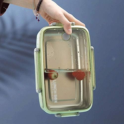 סט קופסא ארוחת הצהריים מלבני משלוח מזון מכולות עם דליפת הוכחה מכסי נעילה