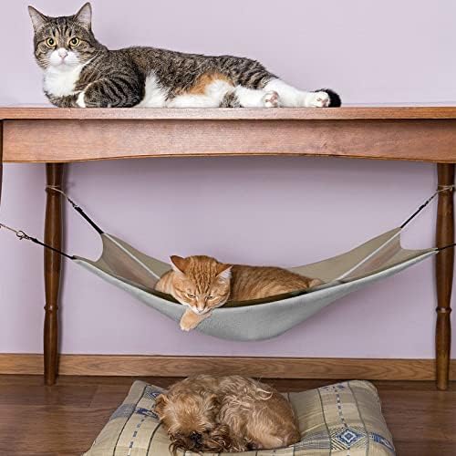 חתול ערסל בעלי החיים חתול מיטת כלוב חלון מוט תליית שטח חיסכון עבור חיות מחמד קטנות 16.9 איקס 13