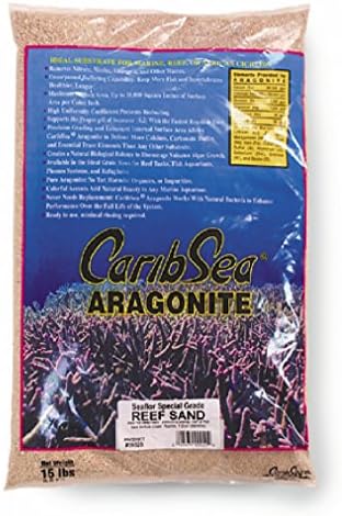 Carib Sea ACS00020 חול שונית אראגוניט לאקווריום, 15 פאונד