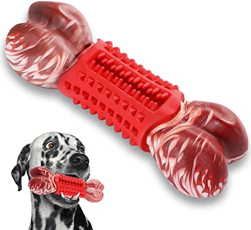 Baanin בלתי ניתן להריסה צעצוע לעיסת כלבים לעיסות אגרסיביות, צעצוע עצמות כלבים עמיד לכלב בינוני גדול, מתנה נהדרת לכלבי שעמום