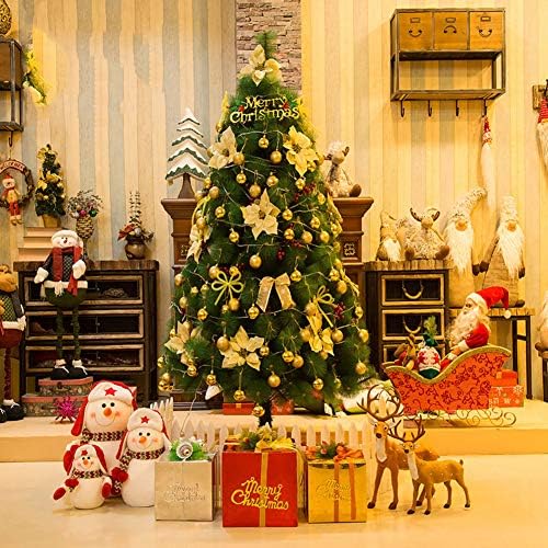 עצי חג מולד מלאכותיים ידידותיים לסביבה של דולפליי, עם אורות עצים מעוטרים עץ אורן חג המולד עמדת עץ פיתול אוטומטי-אמת מתקפל 150
