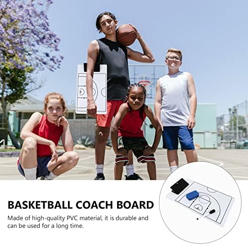 כלים מגנטיים של Besportble 1 סט ספורט ספורט יבש מחיקה לוח יבש מחיקה לוחית כפול לוח כדורסל דו צדדי לכדורסל