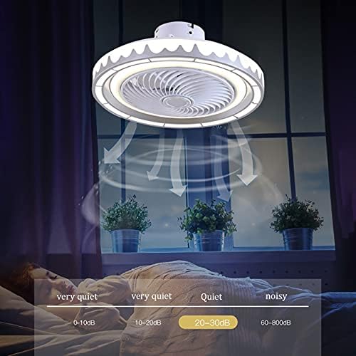 מאוורר תקרה לחדר שינה קוטית עם אור ושלט רחוק 3 מהירויות לעומק מאוורר LED אור תקרת תקרת 72W סלון מודרני אור מודרני מאוורר