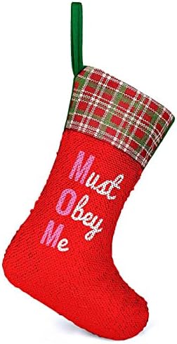 חייבים אוקי לי אמא נצנצים לחג חג המולד גרבי חג החג ההפוך משתנים מלאי קסום לחג המולד עץ אח תלויים גרביים