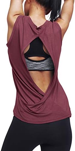 צמרות אימון MIPPO לנשים חולצות גב פתוחות