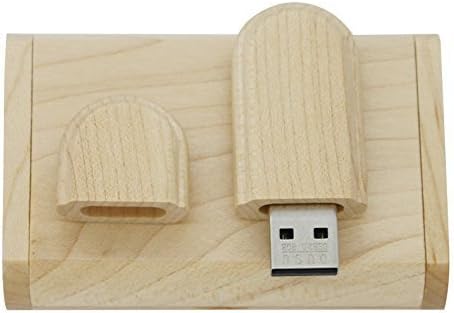 10 יחידות עץ מייפל 2.0/3.0 כונן הבזק USB עם קופסת עץ