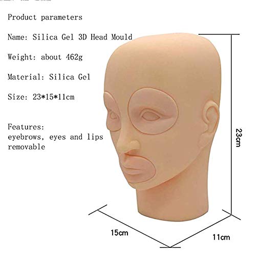 קעקוע תרגול ראש עור מזויף גבות גבות דגם שפתיים למיקרו -פליטות מקצועיות איפור קבוע אימוני אימון ראש פנים למתחילים
