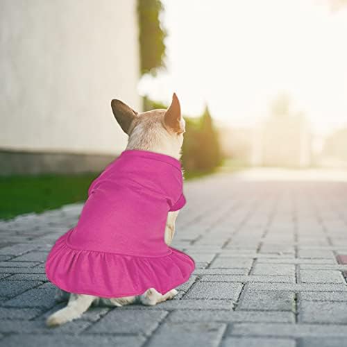 חיות מחמד שמלות חולצות חמוד כלבים שמש שמלות נסיכת שמלות גורים קיץ בגדי כלב שמלות חולצות עם ראפלס גורים חתולים