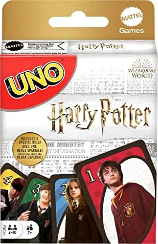 מאטל משחקים אונו הארי פוטר משחק קלפים לילדים, מבוגרים ולילה המשחק מבוסס על הסדרה הפופולרית עבור 2-10 שחקנים