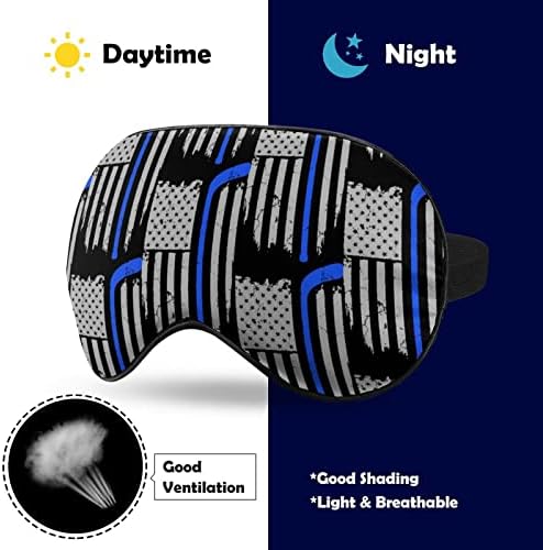 וינטג 'ארהב דגל הוקי מסיכת עיניים ללימודי שינה בליל עיניים עם רצועה מתכווננת לגברים נשים מטיילות יוגה תנומה