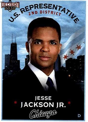 2020 החלטת עלים שיקגו פוליטיקה C21 ג'סי ג'קסון ג'וניור כרטיס מסחר