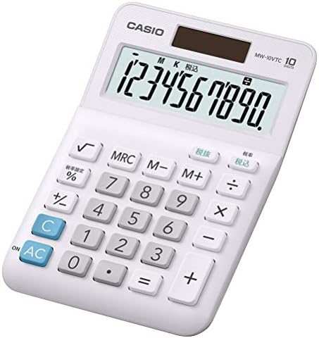 Casio MW-10VTC-N מחשבון סטנדרטי, מיני צודק, 10 ספרות