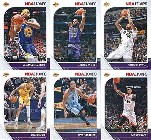 2019-20 Panini NBA Hoops Teams Los Angeles Lakers סט של 13 קלפים: Demarcus Cousins, Lebron James, Kyle Kuzma, Anthony