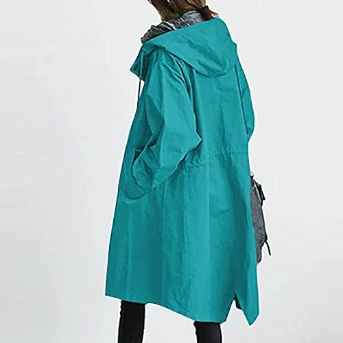 ז'קט של פורץ הרוח של פירו לנשים מרופד מרופד ברדס עם מעילי גשם קל משקל משקל חיצוני מעילי טרנץ