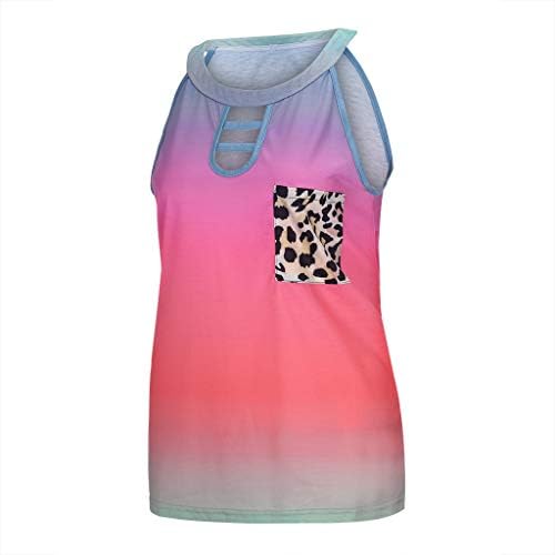נשים קיץ הלטר גבוהה צוואר עניבה צבע פרחוני הדפסה מזדמן שרוולים רופף חולצות גופייה חולצות חולצות