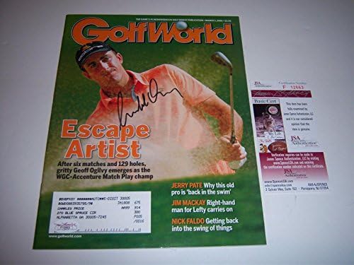 ג 'ף אוגילבי גולף פרו ג' יי-אס-איי/קוא-איי חתם על מגזין גולף-מגזיני גולף חתומים